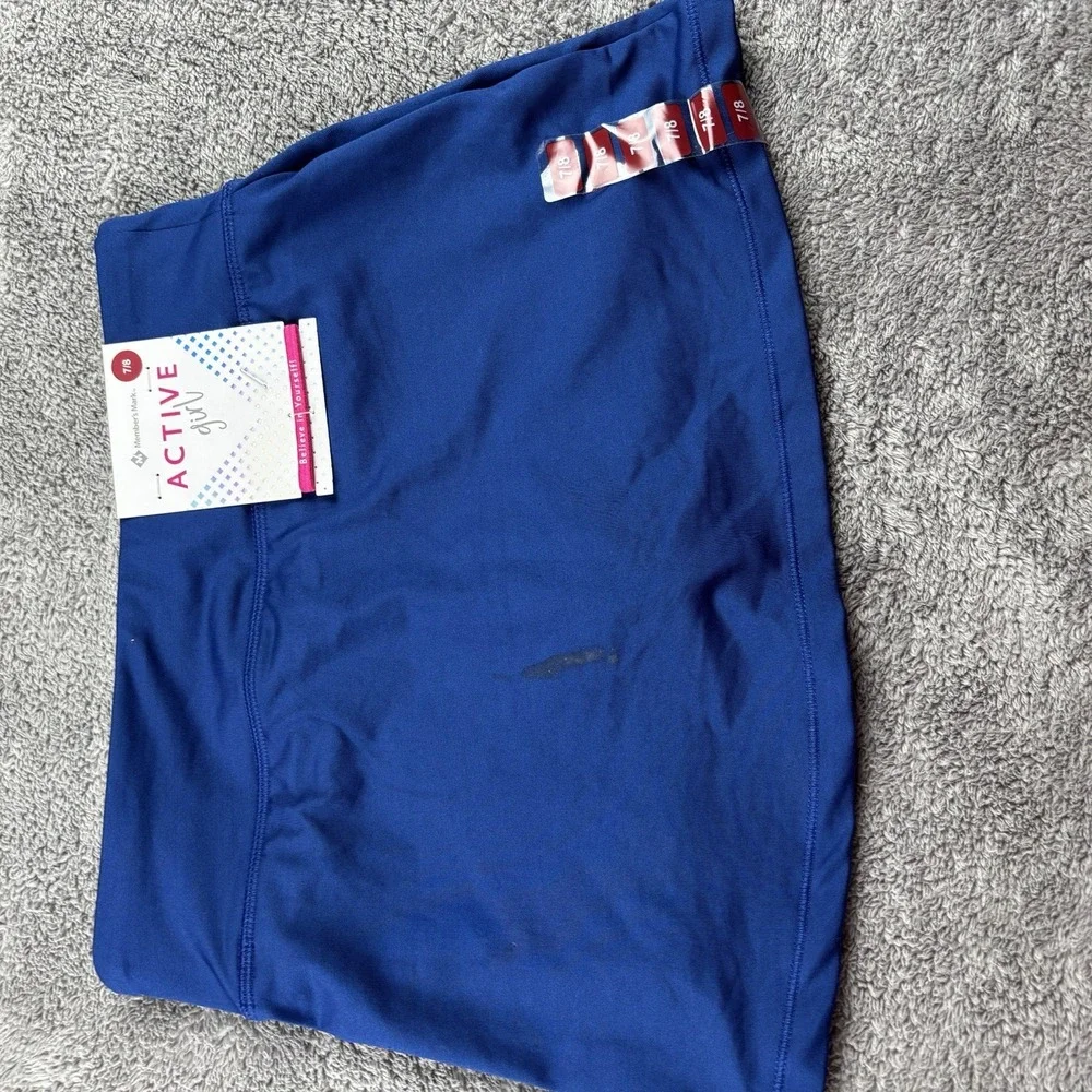 Member's Mark Active Skort Built in Shorts Girls ‎ 7/8 Blue